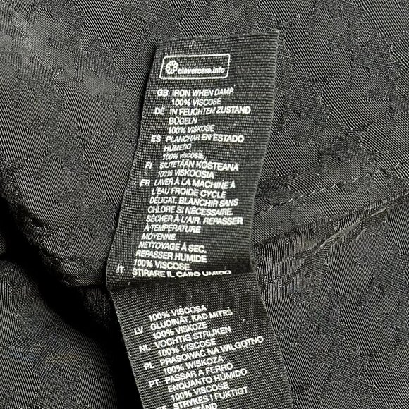 NWOT & Other Stories Stockholm Atelier Black Houndstooth Midi Dress Size 0 - Picture 8 of 8